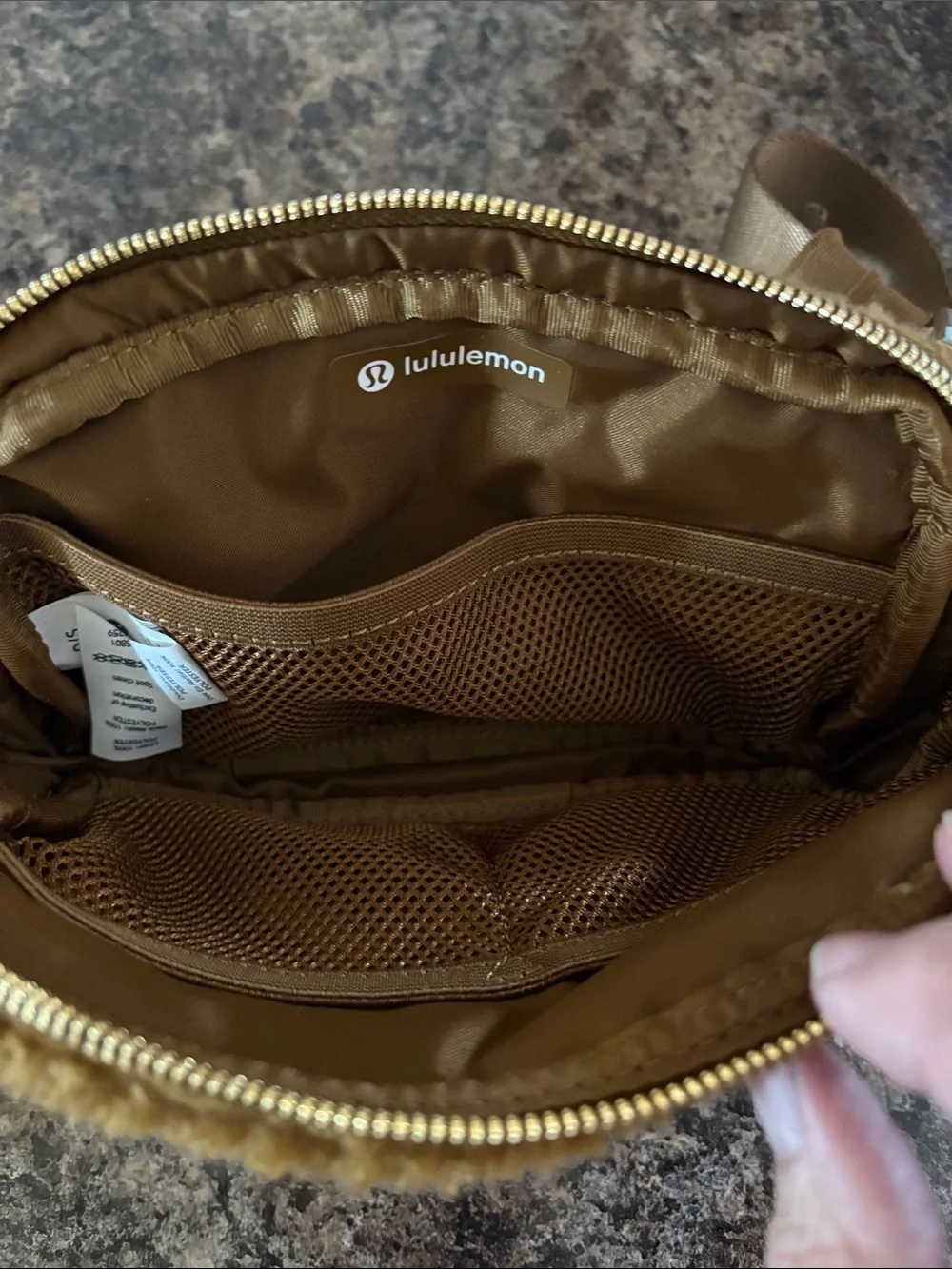 lululemon athletica Sherpa Fanny Pack in Caramel Brown